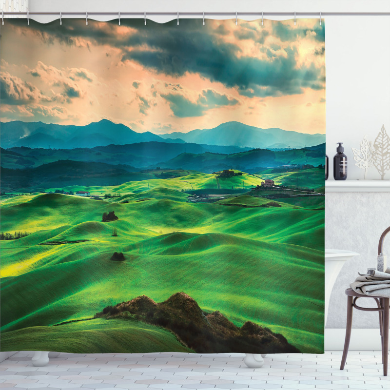 Tuscany Rolling Hills Shower Curtain