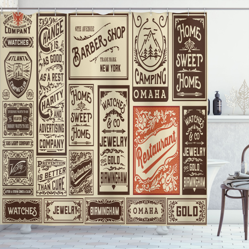 Pack Old Advertising Shower Curtain