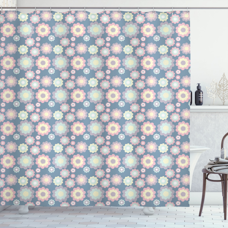 Petals in Various Sizes Shower Curtain