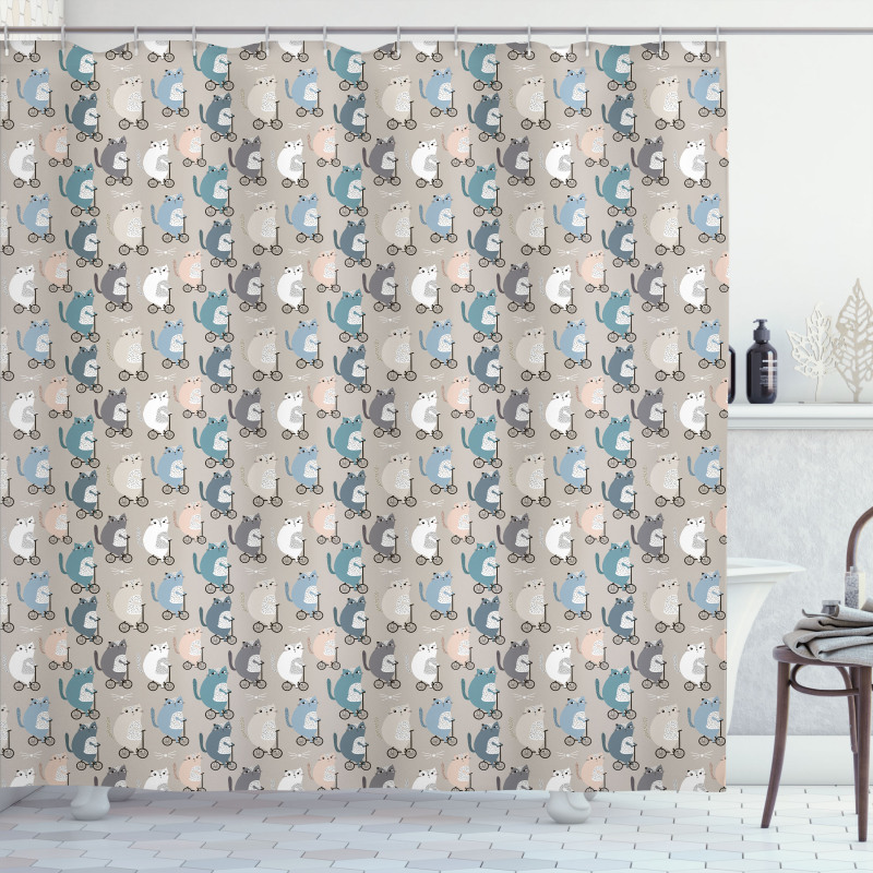 Kitties Cat Art Shower Curtain