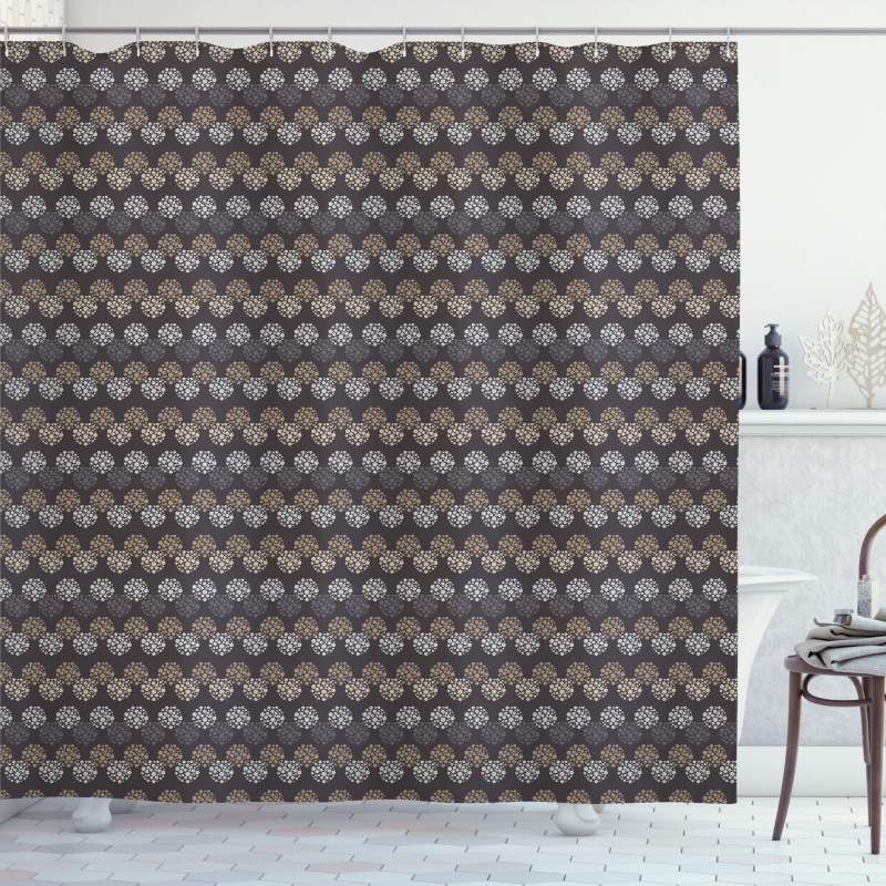 Polka Dots Forming Shower Curtain