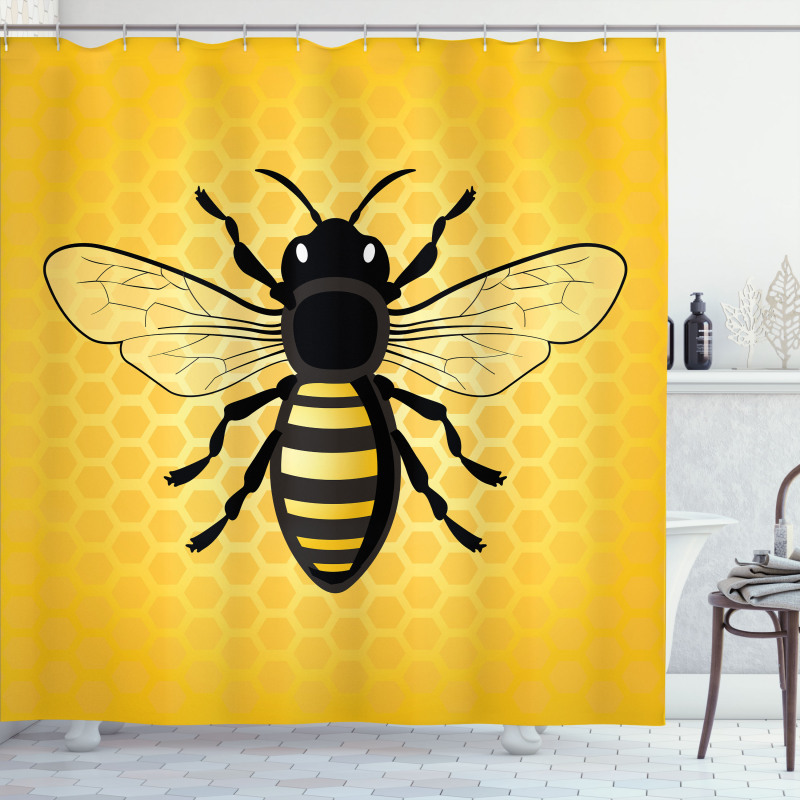 Detailed View of Insect Shower Curtain