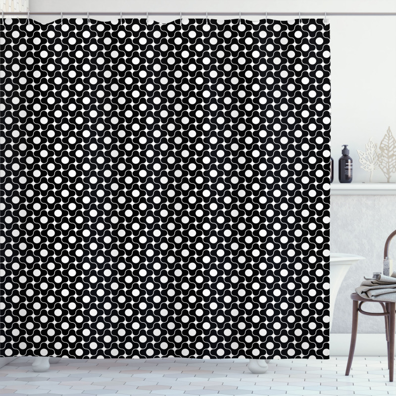 Monochrome and Geometric Shower Curtain