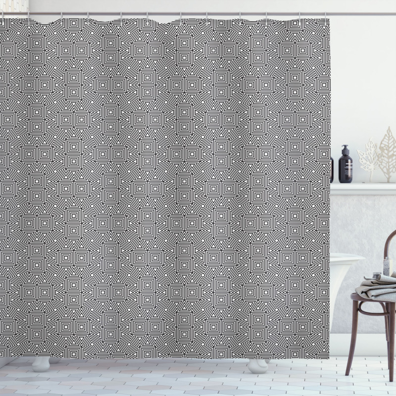 Intricate Geometric Shower Curtain