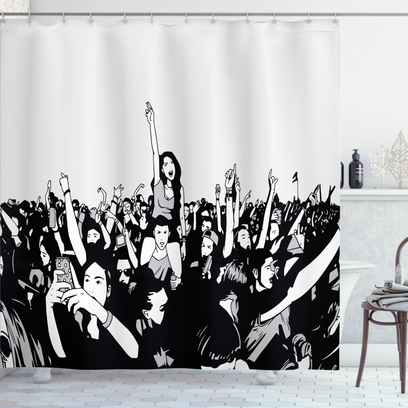 Concert Theme Shower Curtain