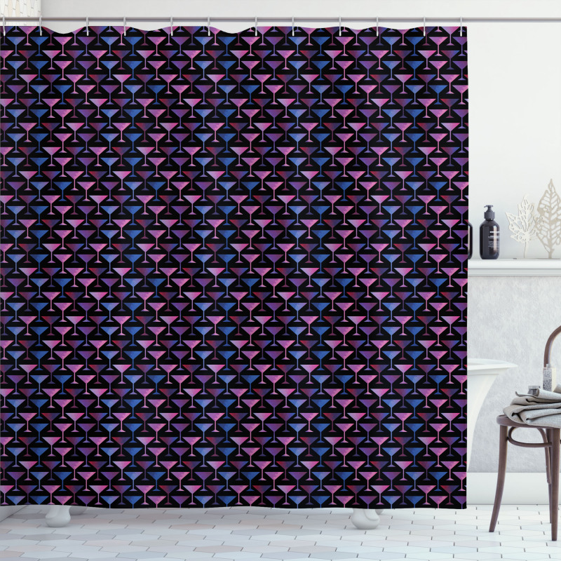 Martini Glass Cocktail Shower Curtain