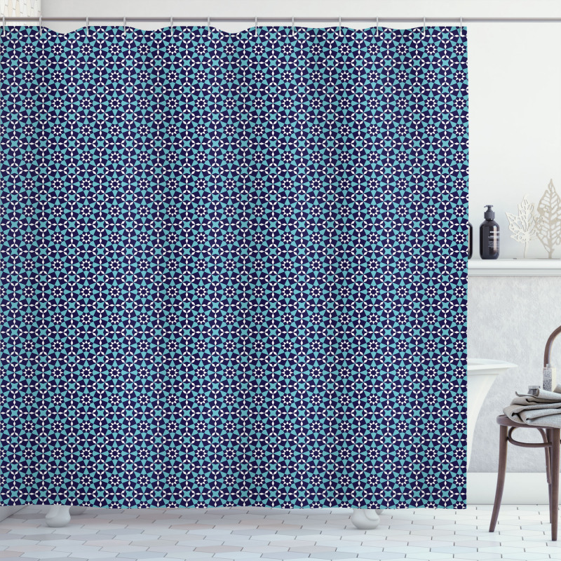 Mediterranean Traditional Shower Curtain