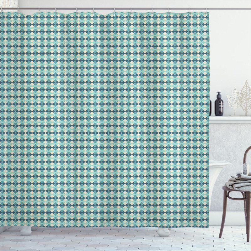 Mosaic Tiles Inspired Art Shower Curtain