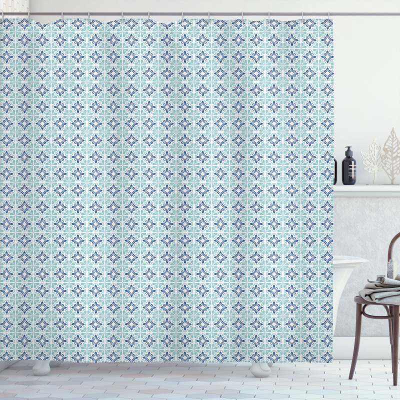 Mediterranean Sea Tones Shower Curtain