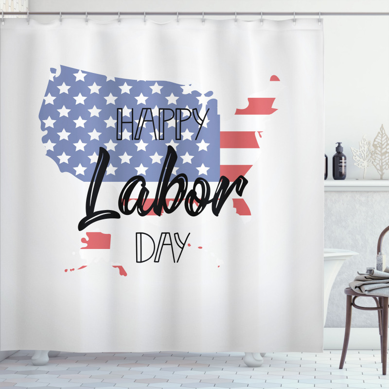 American Holiday Concept Shower Curtain