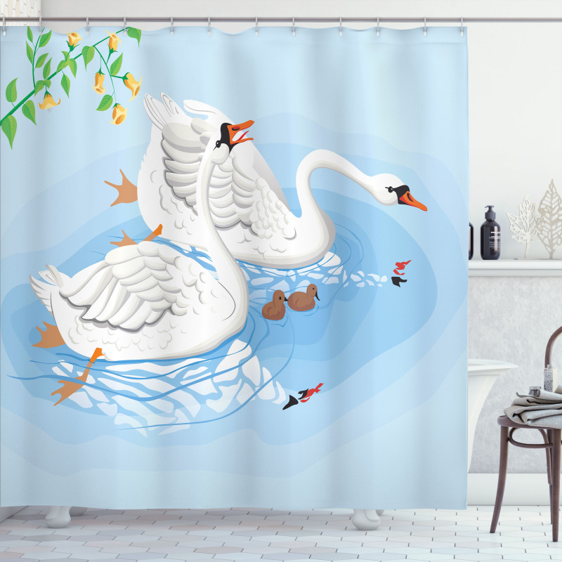 Gracious River Nature Scenery Shower Curtain