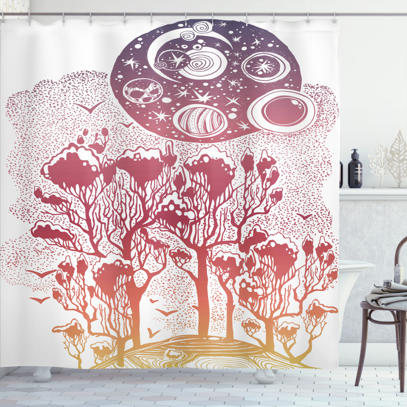 Woods Landscape Shower Curtain