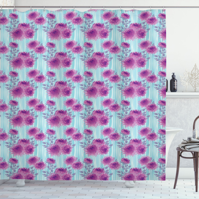 Spring Chrysanthemums Shower Curtain