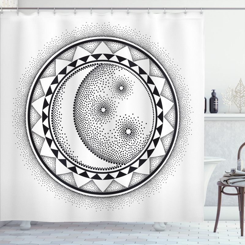 Magic Sun Stars Night Shower Curtain