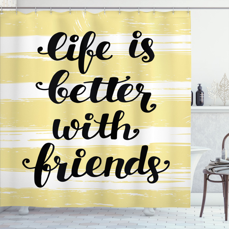 Buddies Anniversary Shower Curtain