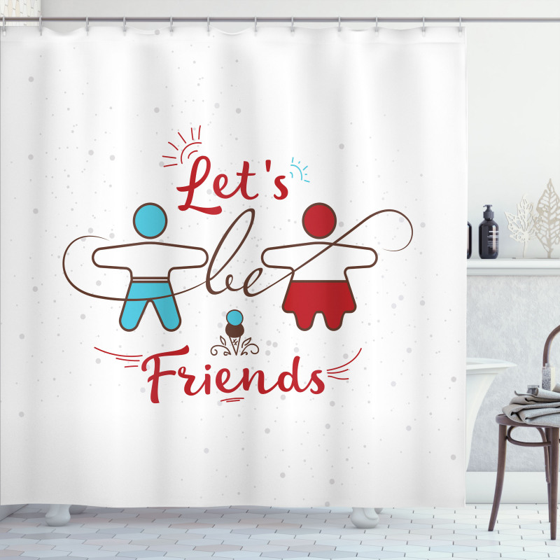 Sweetest Offer Buddies Shower Curtain