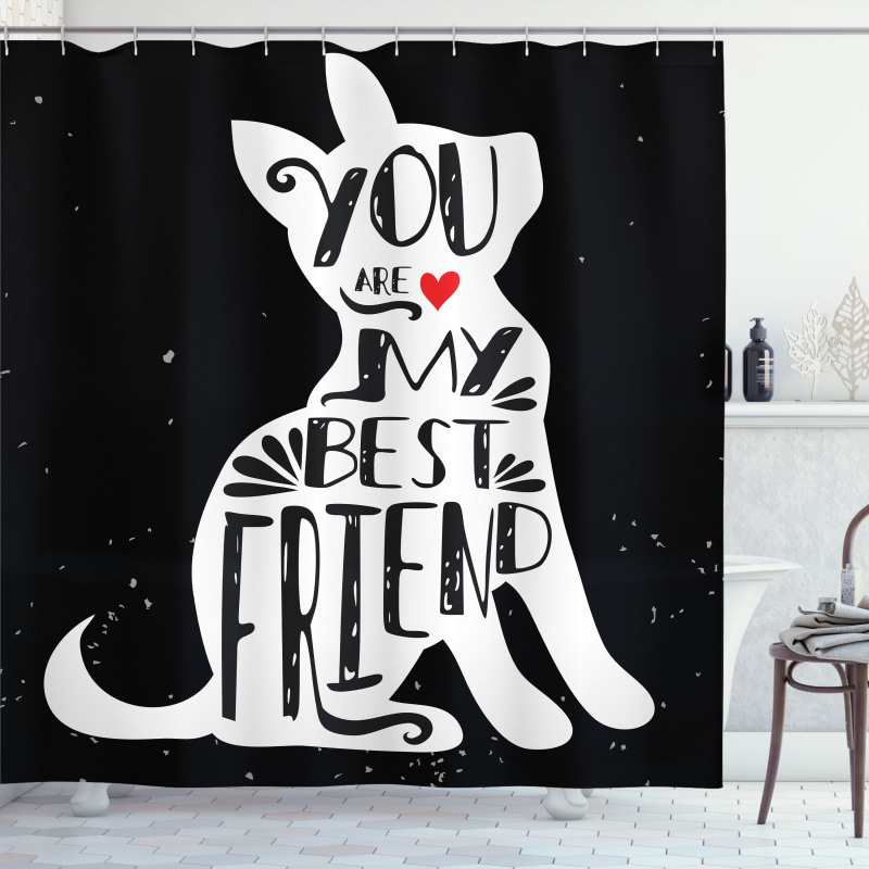 Puppy Lover Buddy Shower Curtain