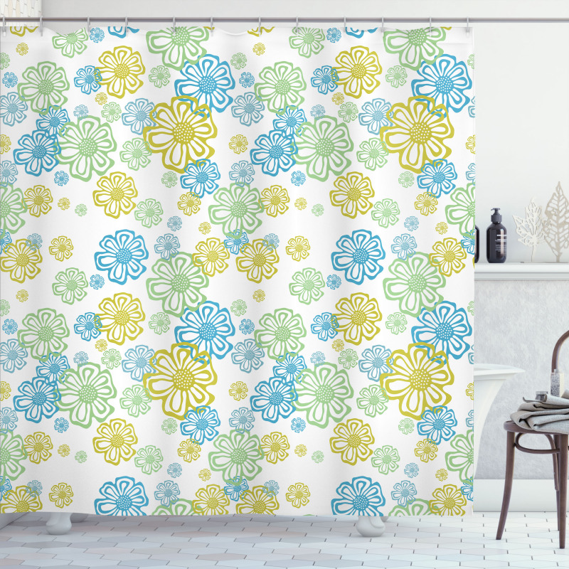 Ornate Flourish Pattern Shower Curtain
