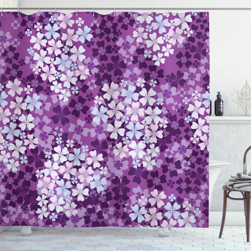 Hydrangea Lilacs Field Shower Curtain