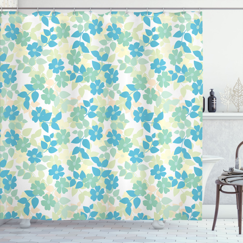 Nostalgic Flower Summer Shower Curtain