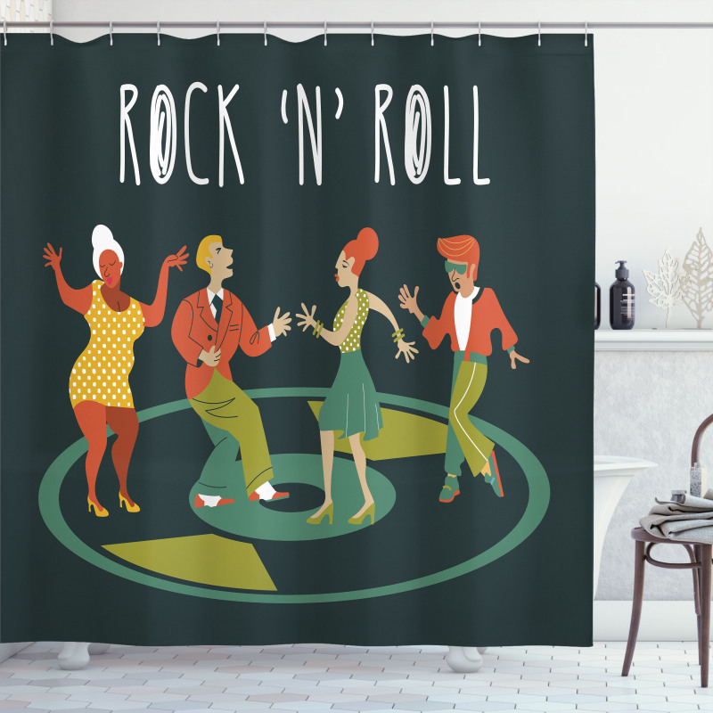 Hipster Themed Party Shower Curtain