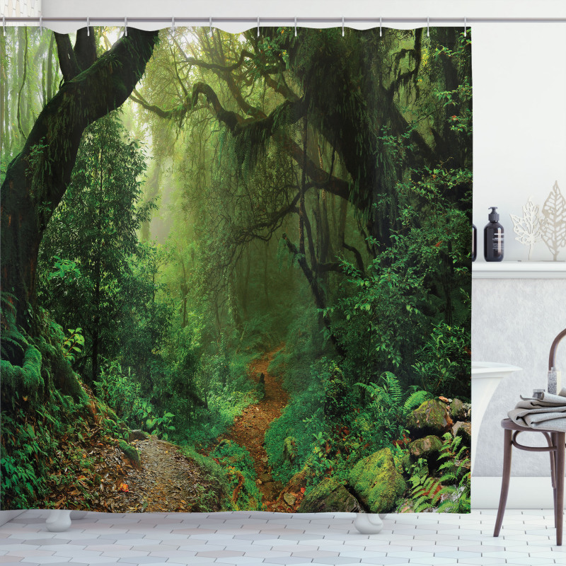 Forest in Asia Touristic Shower Curtain