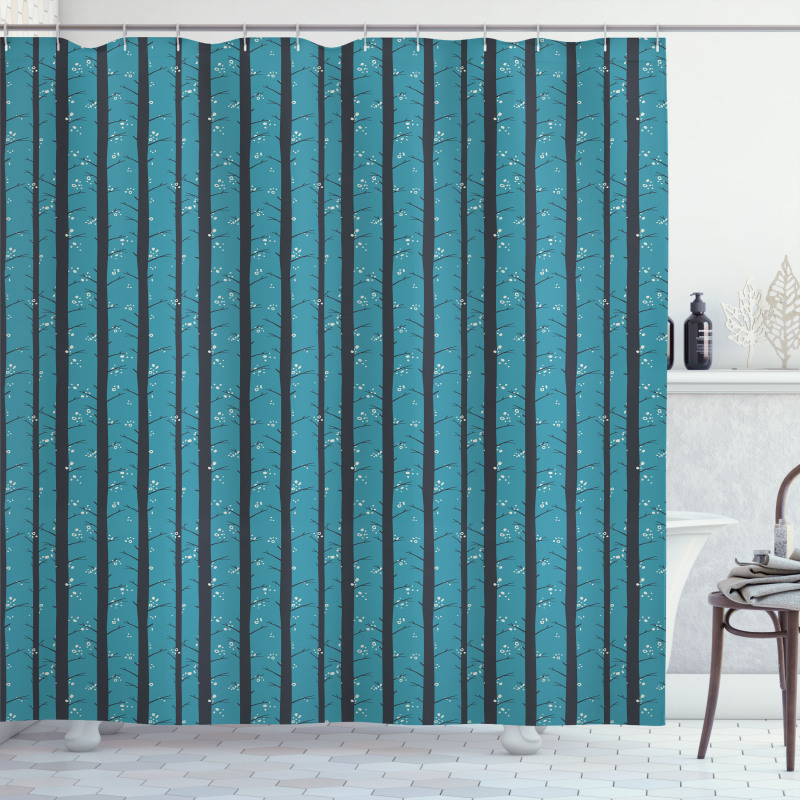 Irregular Spots and Trunks Shower Curtain