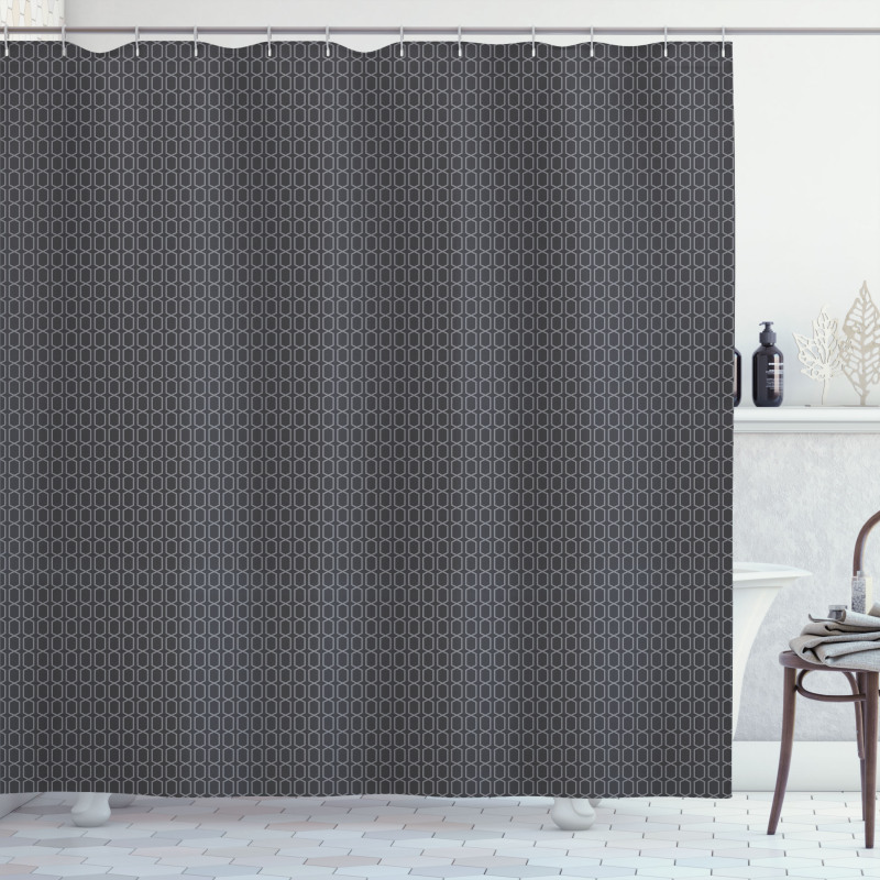 Antique Abstract Trellis Shower Curtain