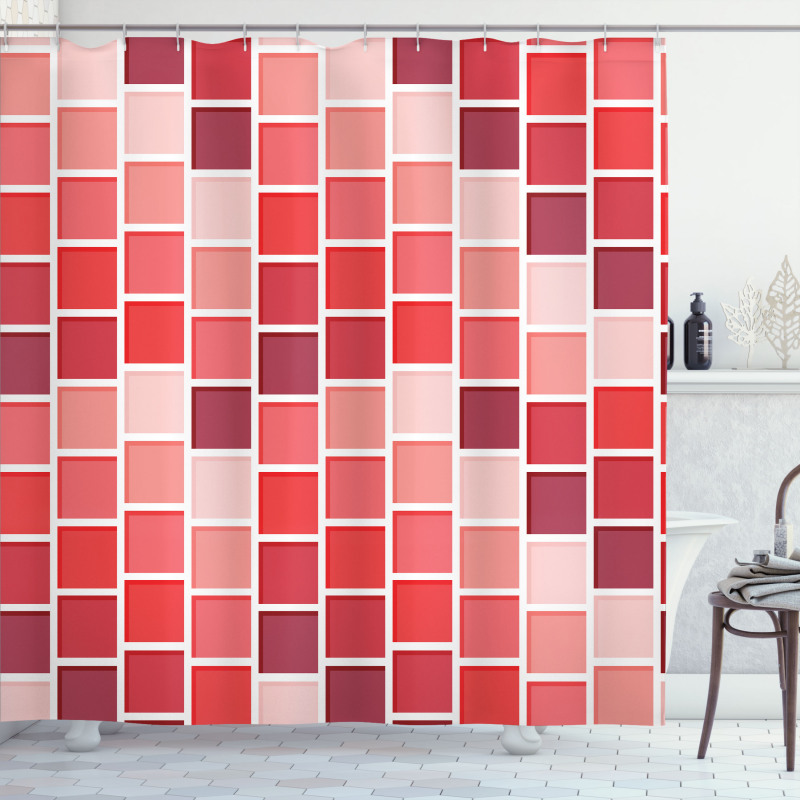 Tile Rectangle Square Shower Curtain