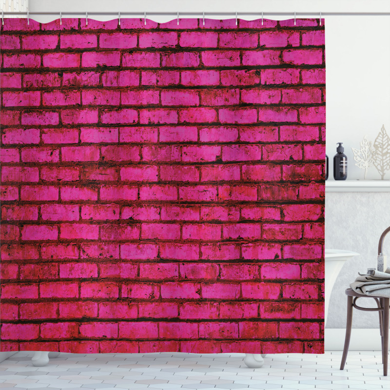 Grunge Bricks Art Shower Curtain