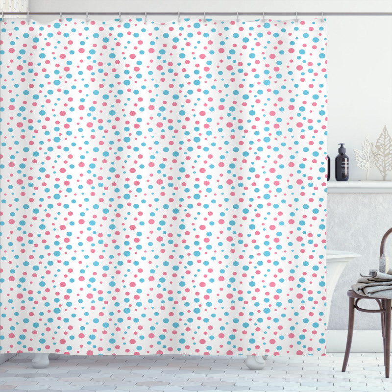 Simple Spots Shower Curtain