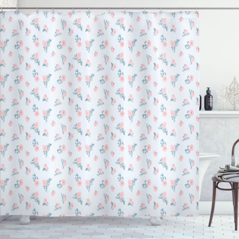 Vintage Romance Roses Shower Curtain