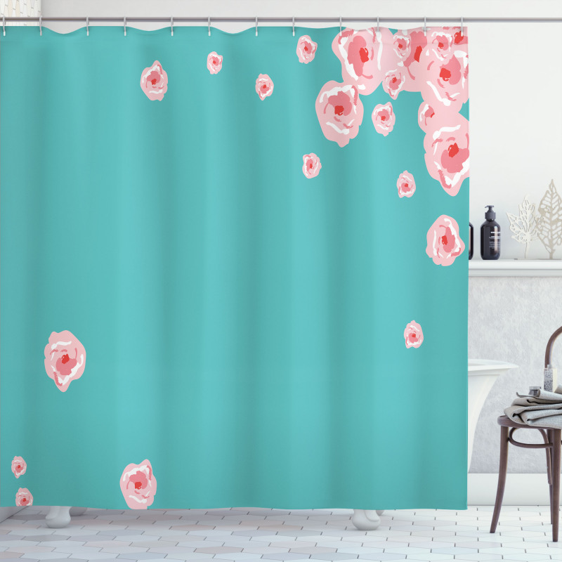 Romantic Petals Shower Curtain