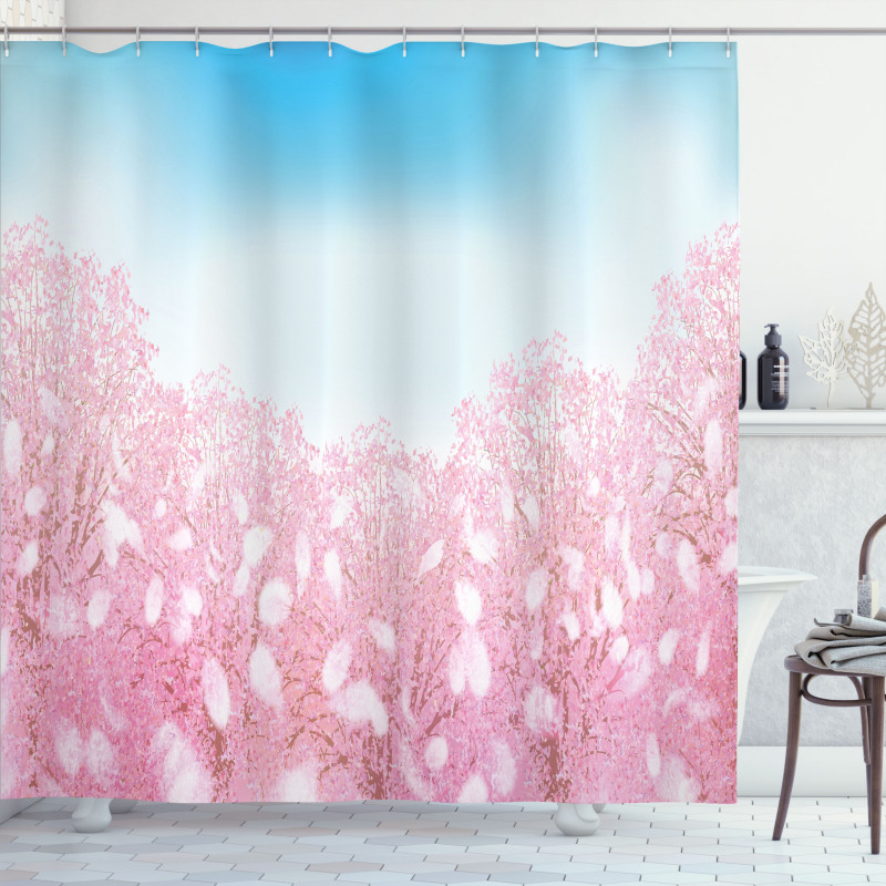 Cherry Blossom View Shower Curtain