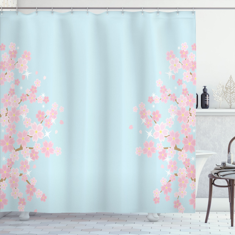 Floral Branches Bloom Shower Curtain