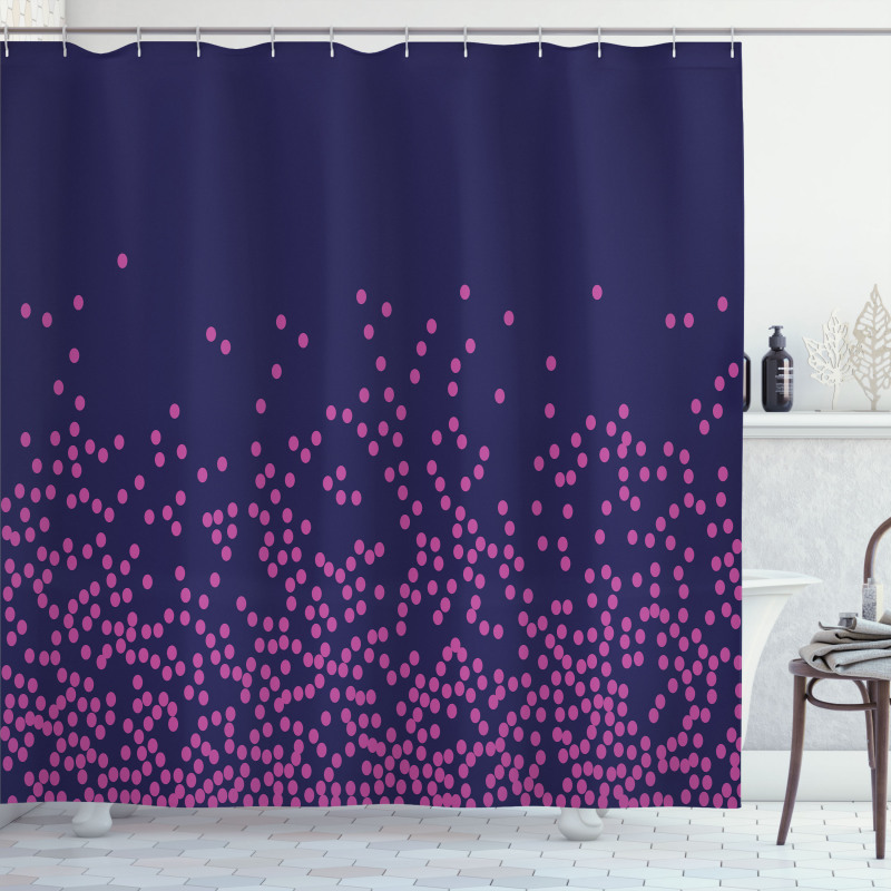 Modern Abstract Dots Shower Curtain