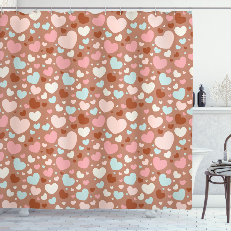Romantic Heart Shower Curtain