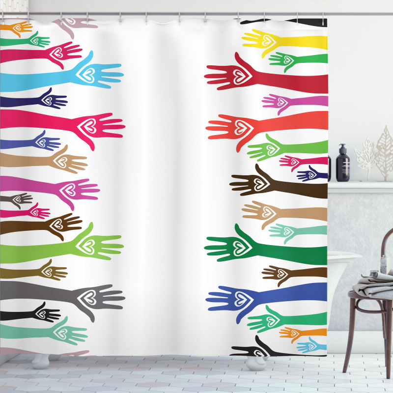 Charity United Hands Shower Curtain