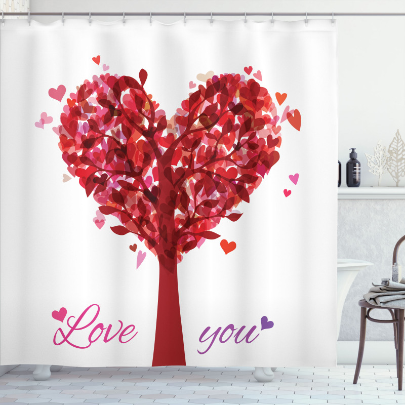 Vintage Romance Heart Shower Curtain