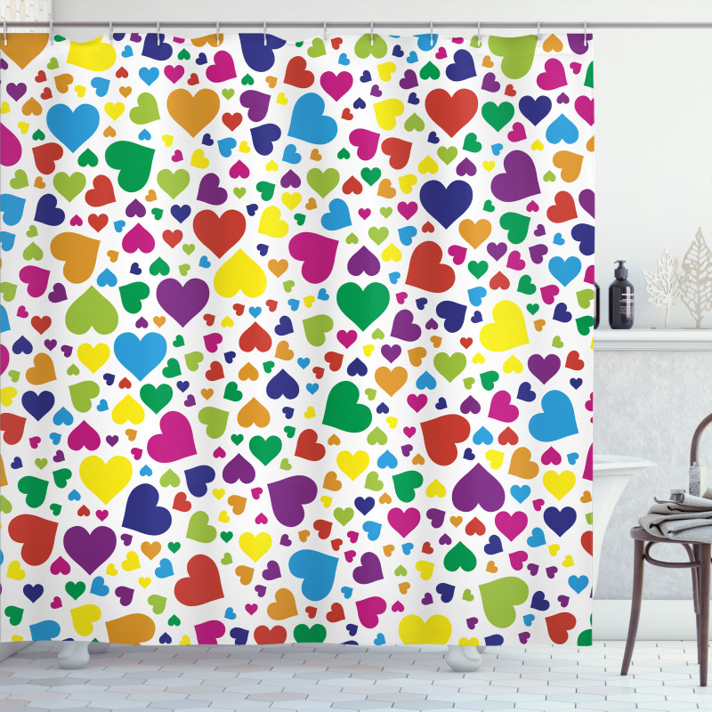 Love Honeymoon Joyful Shower Curtain