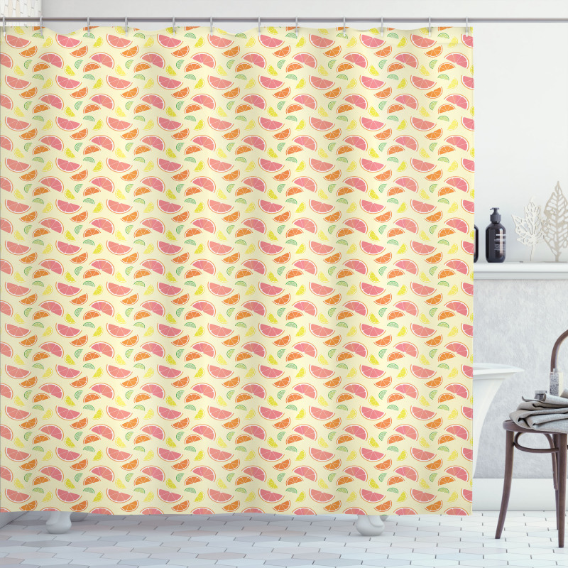 Colorful Citrus Art Shower Curtain