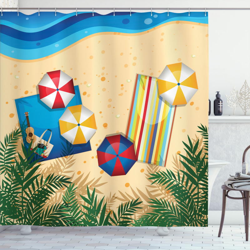 Tranquil Coast Fun Shower Curtain