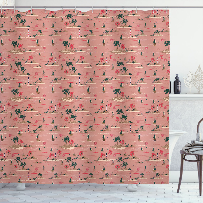 Summer Marine Shower Curtain