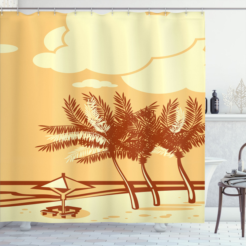 Summer Coast Shower Curtain