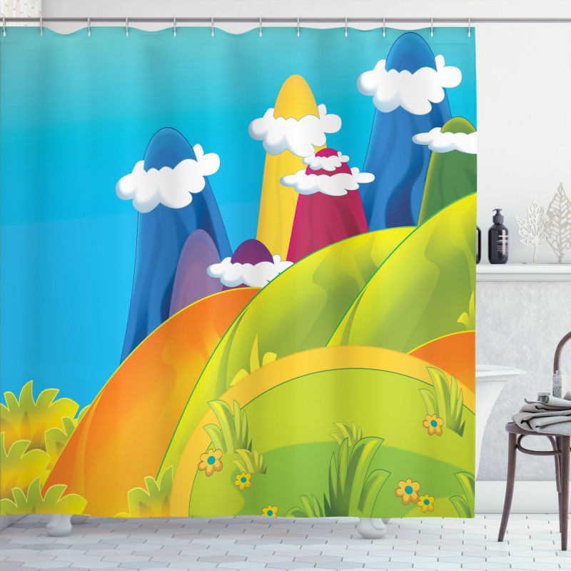 Dreamy Mountains Shower Curtain