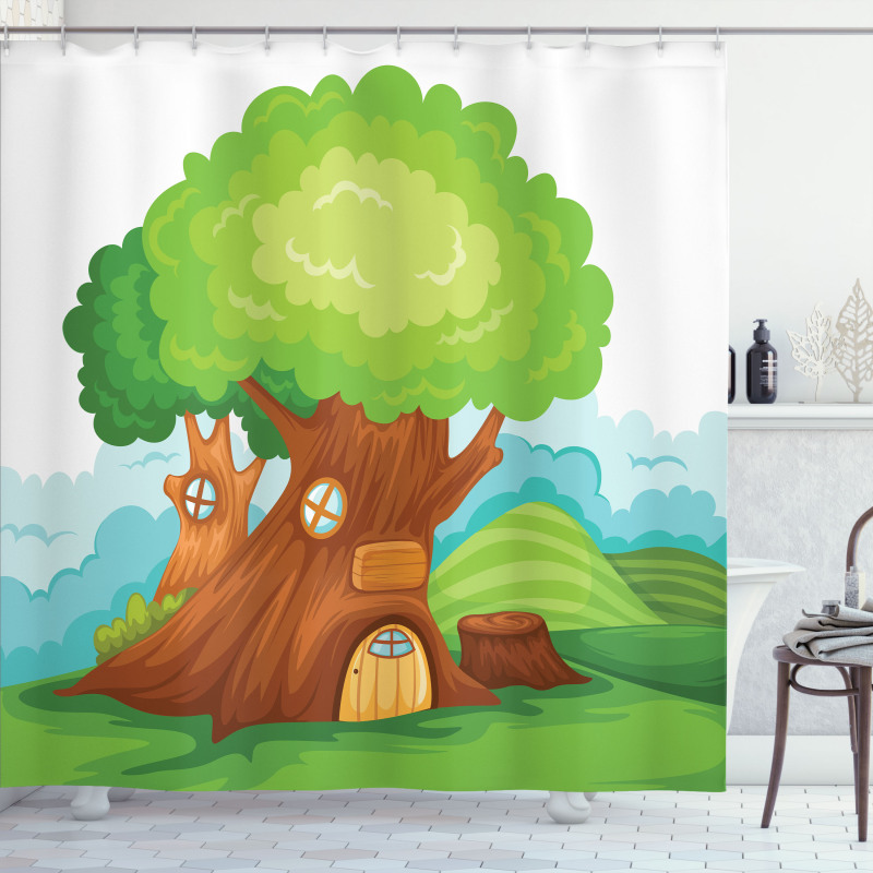 Cartoon Fantasy Home Shower Curtain