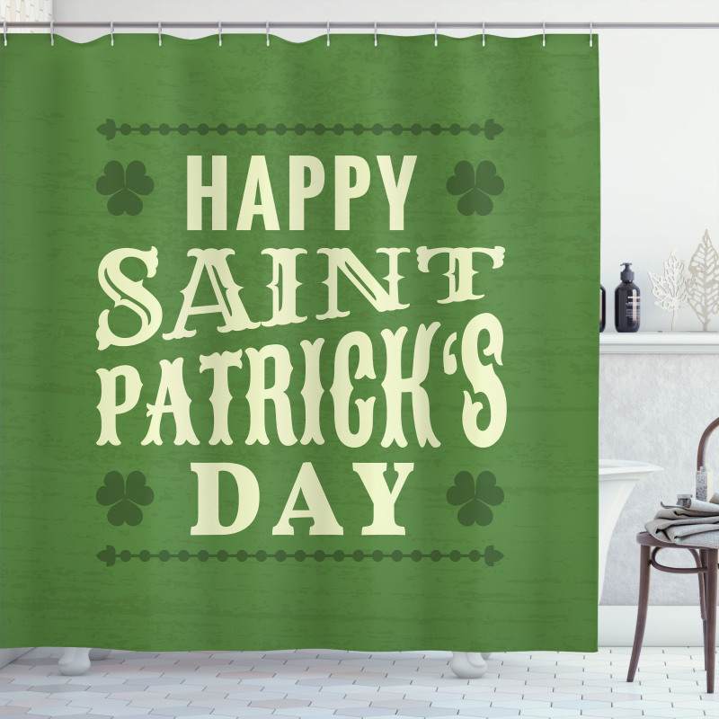 Happy Saint Patrick's Art Shower Curtain