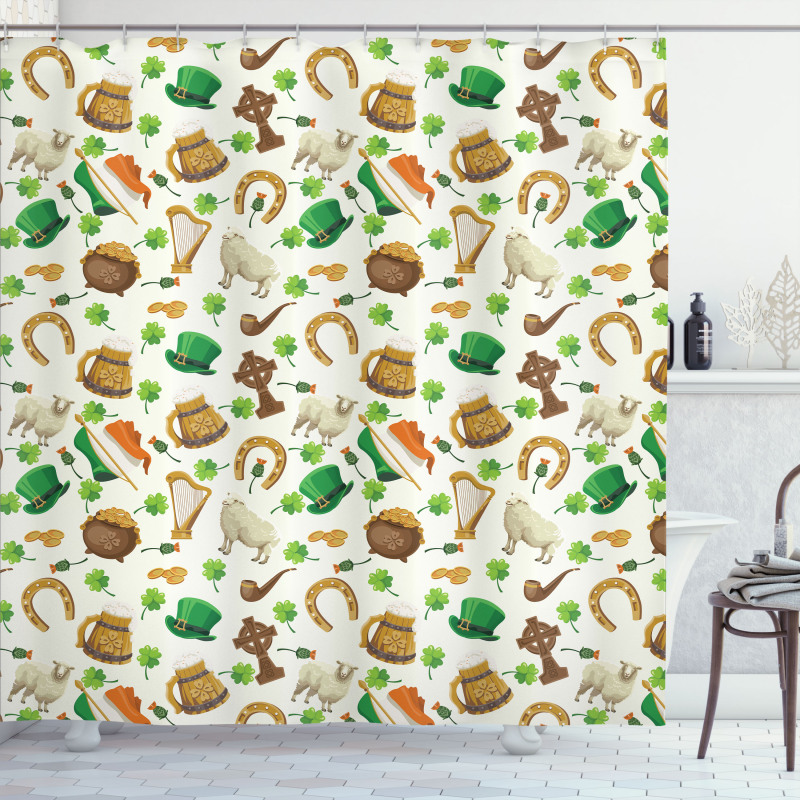 Irish Culture  Shower Curtain