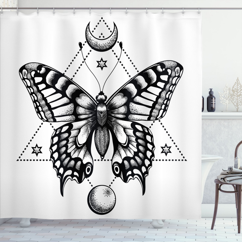 Mystical Butterfly Shower Curtain