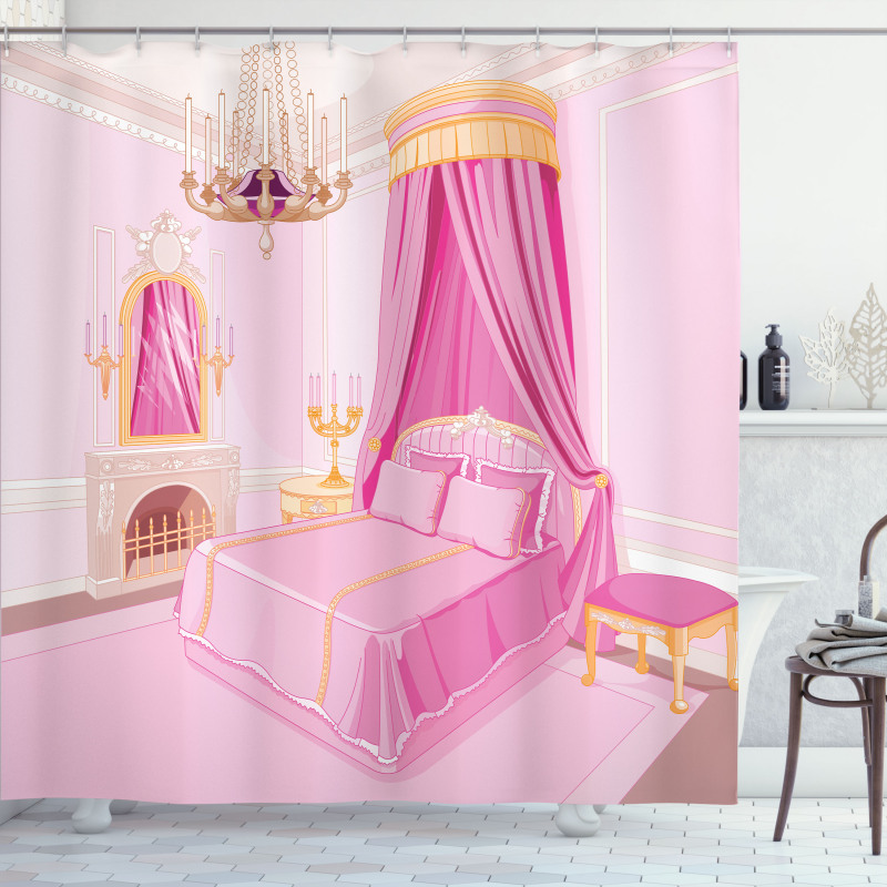 Princess Bedroom Interior Shower Curtain
